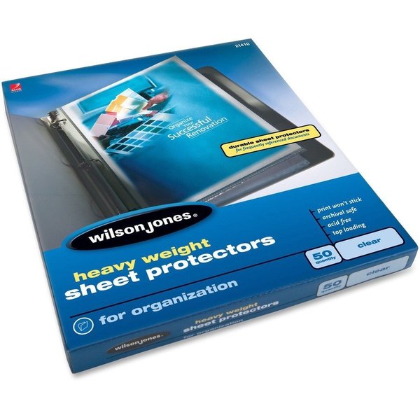 Wilson Jones Protector, Sht, Top Ld, Cr Pk WLJ21410